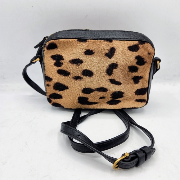 Aritzia Auxiliary Cow Leather Leopard Print Crossbody Purse - Picture 2 of 16